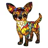 Dog Lamp Dog Series Art Night Light Stained Resin Dog Desk Lamp Home Decor