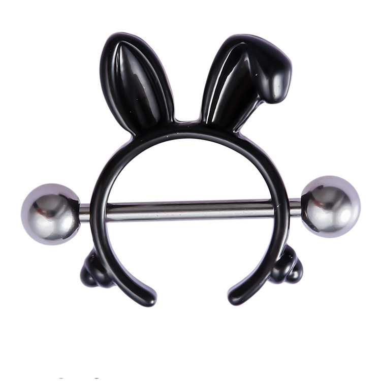 Playboy Rabbit Nipple Piercing Ring Piercing Jewelry 