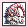 Flower Gnome-18CT Stamped Cross Stitch 30*30cm/11.81*11.81in