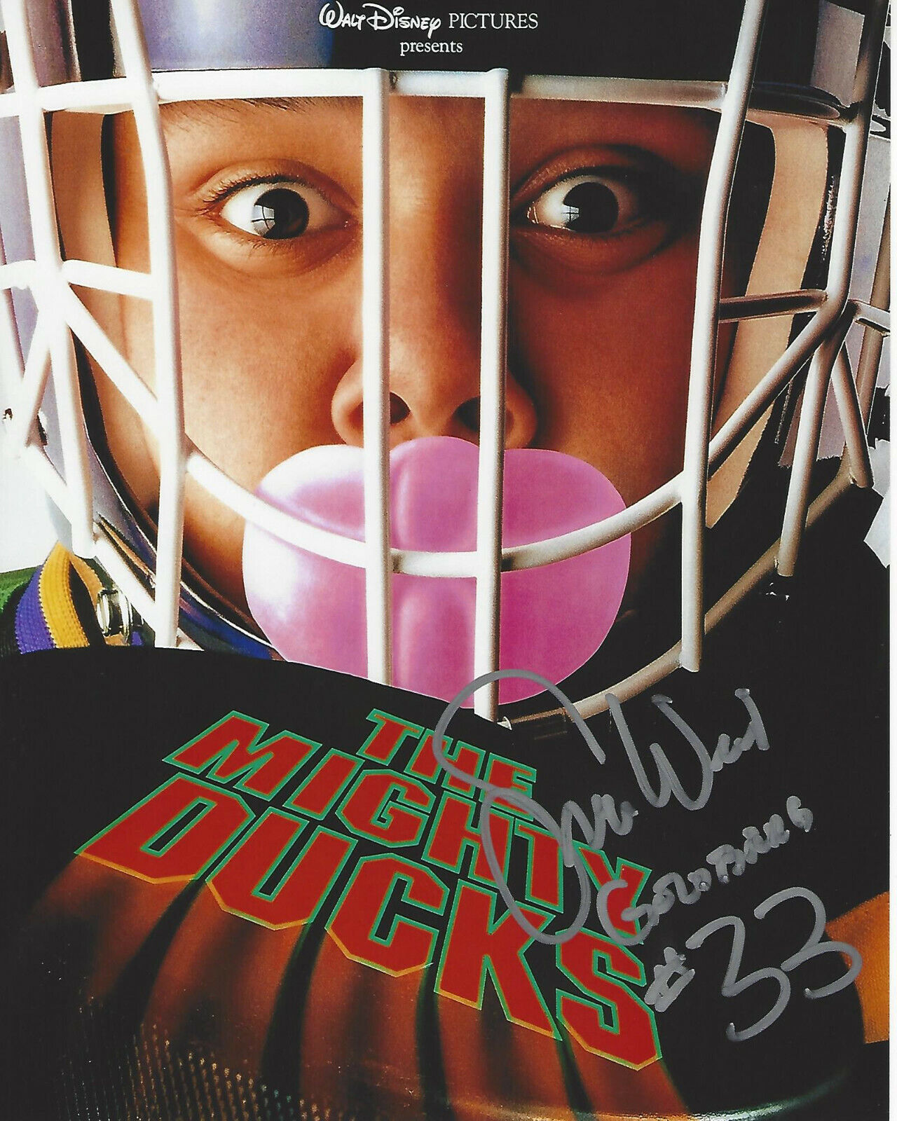 SHAUN WEISS SIGNED 'THE MIGHTY DUCKS' GOLDBERG 8x10 MOVIE Photo Poster painting F w/COA PROOF