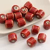 Retro Red Kiln Transmutation Pottery Clay Beads DIY Accessories