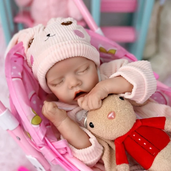 JIZHI Lifelike Reborn Baby Dolls - 17-Inch Soft Body Realistic-Newborn Baby  Dolls Full Vinyl Body Poseable Baby Girl with Feeding Kit Gift Box for