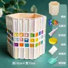 Glass Mosaic Art DIY Kit With Wood Pen Holder Square Crystal Mosaic Supplies Art Kit 