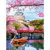 Sakura Bridge - 11CT Stamped Cross Stitch - 40*50cm