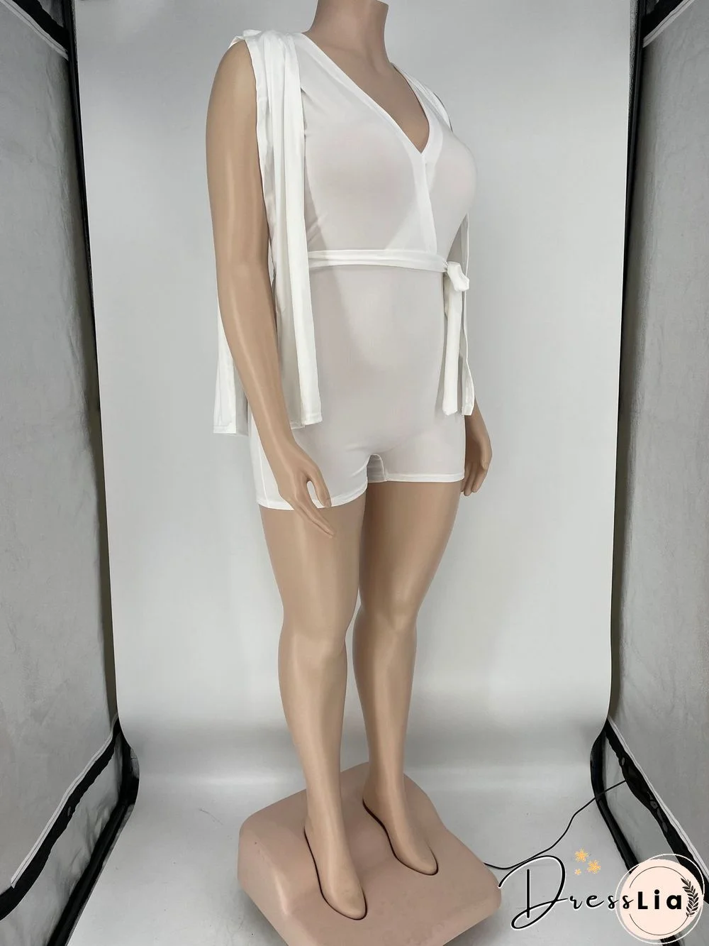 Plus Size 4XL V-neck Rompers