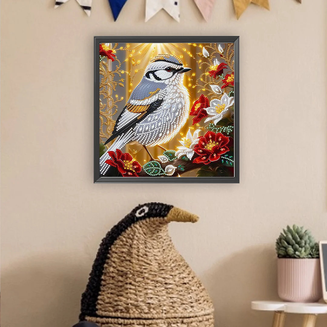 Bird - Partial Special Shaped Drill Diamond Painting Kits (Canvas|30*30cm)
