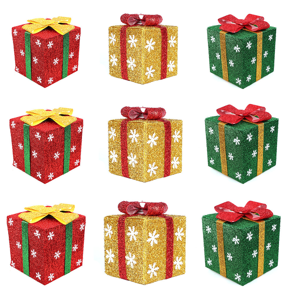 

Christmas Gift Packing Box Cookies Candy Cake Dessert Gift Box Xmas Decor, Green, 501 Original