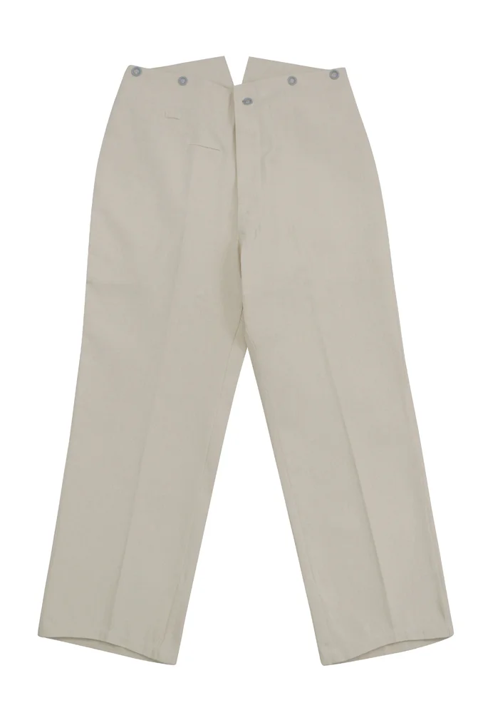   Empire German M1915 Summer HBT Off-White Drill Service Trousers German-Uniform