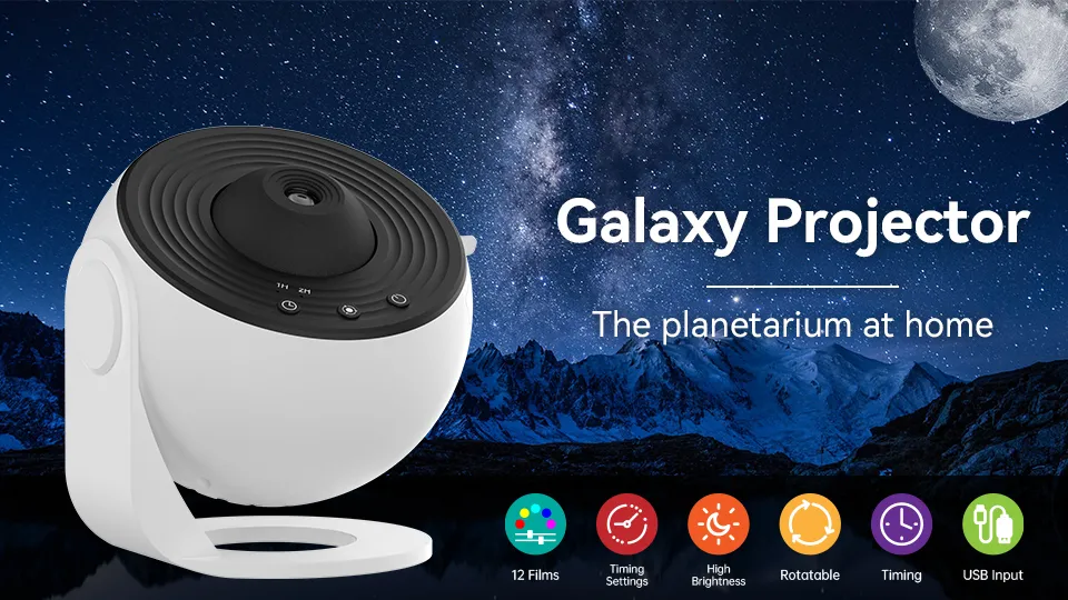 2023 NEW 13 In LED Starry Sky Galaxy Projector Night Light, 57% OFF