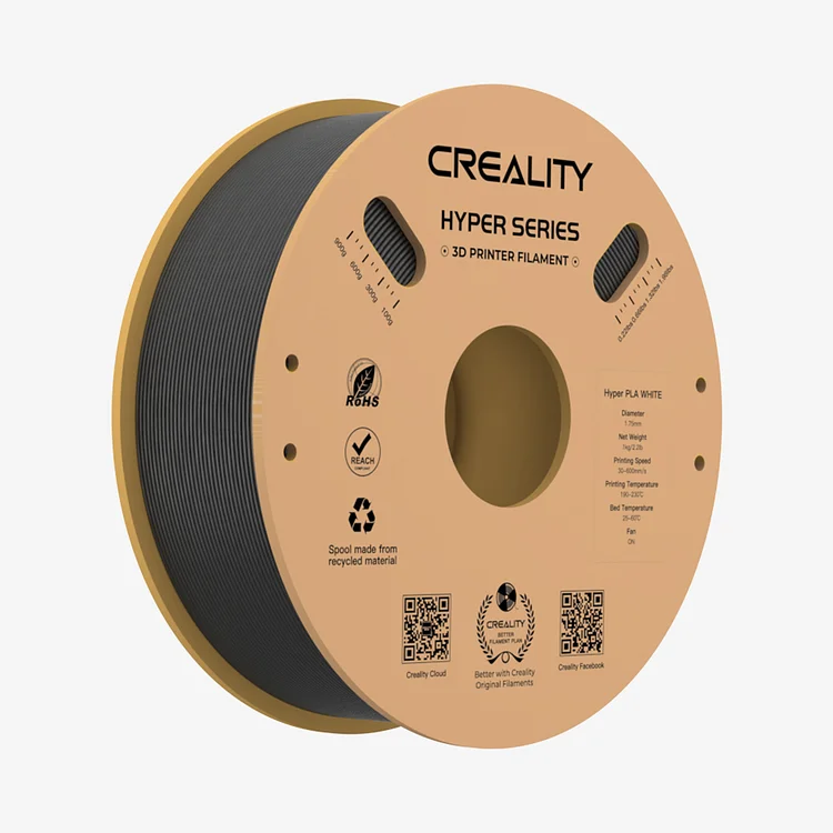 Creality Hyper PLA 3D Printing Filament 1.75mm 1KG Skin Color Orange White  Black Yellow