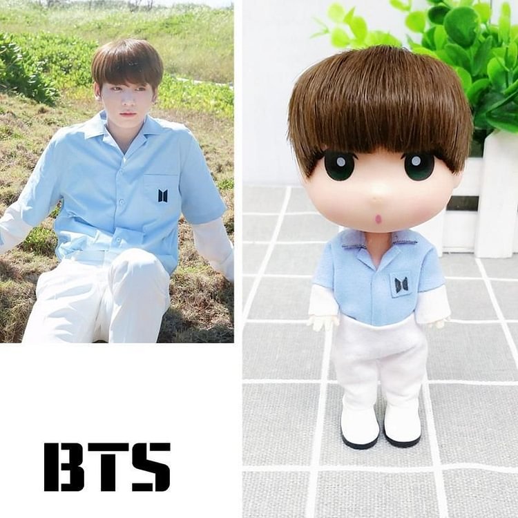 방탄소년단 Cartoon Jung Kook Hand-made Doll (13CM)