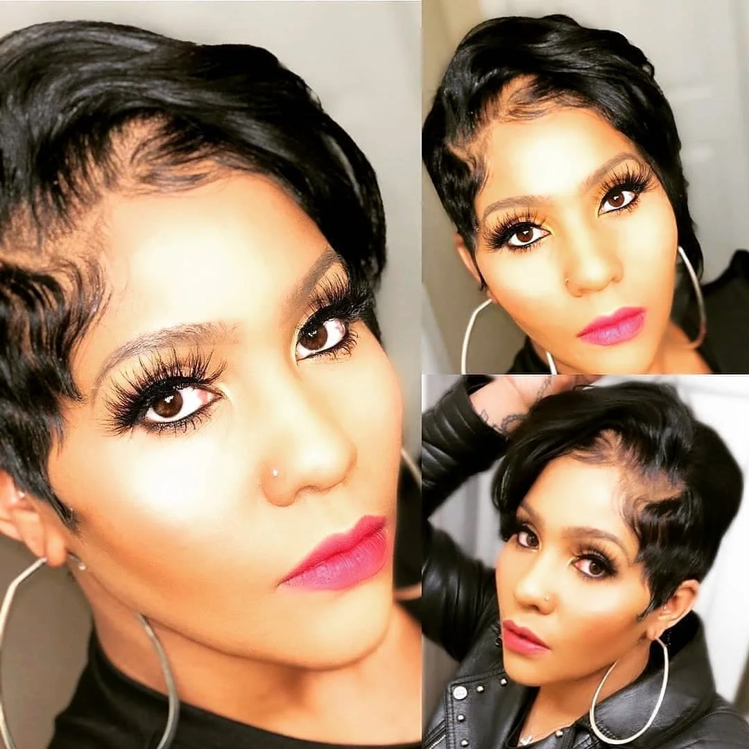 🔥Hot| New Glueless Pixie Cut Wig Short Bob Lace Front Human Hair Wig For Black Women ELCNEPAL