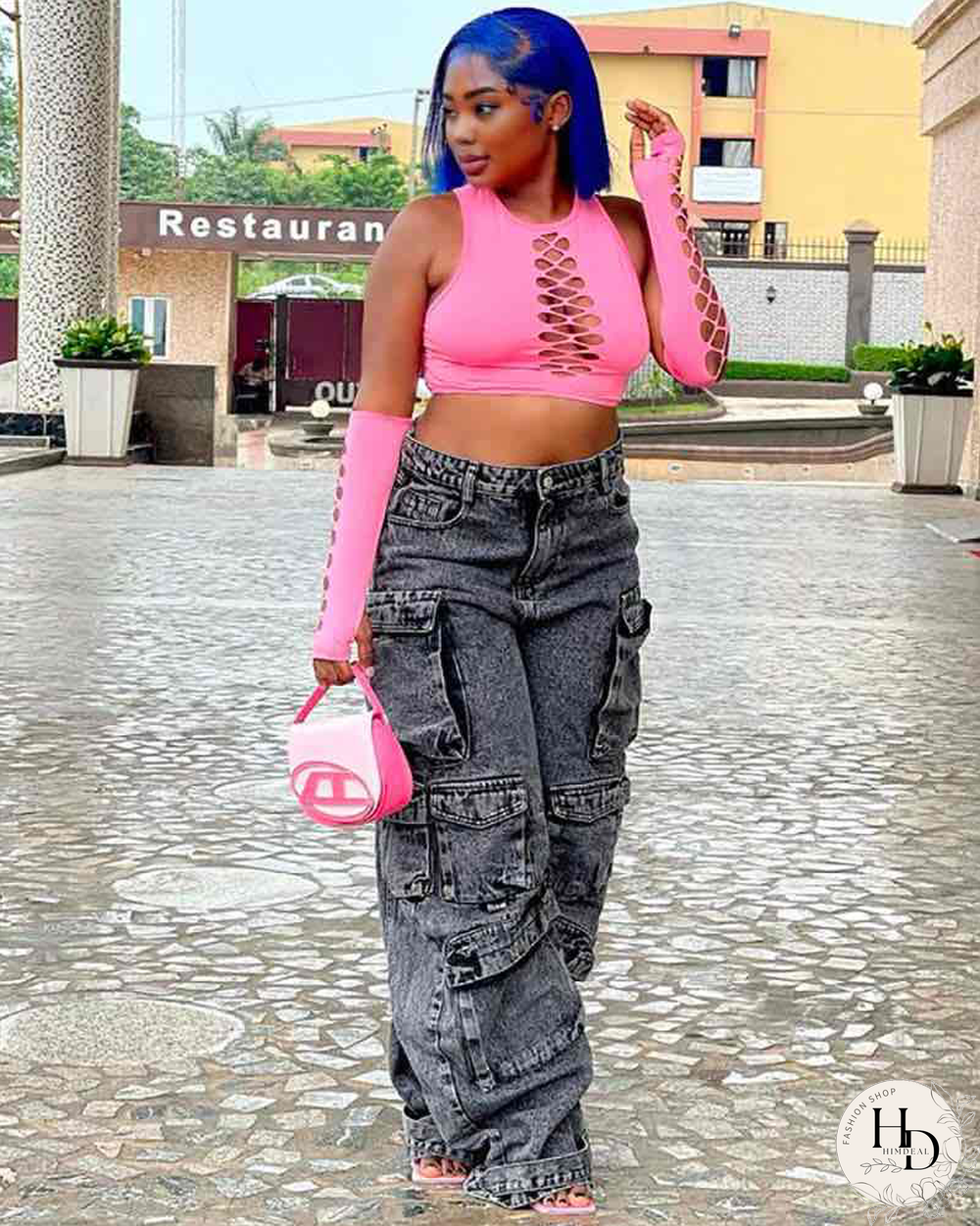 Janet Cargo Denim Jeans