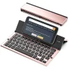 Three Folding Mobile Phone Tablet Aluminum Alloy Bluetooth keyboard IOS Android Windows Three Systems Universal