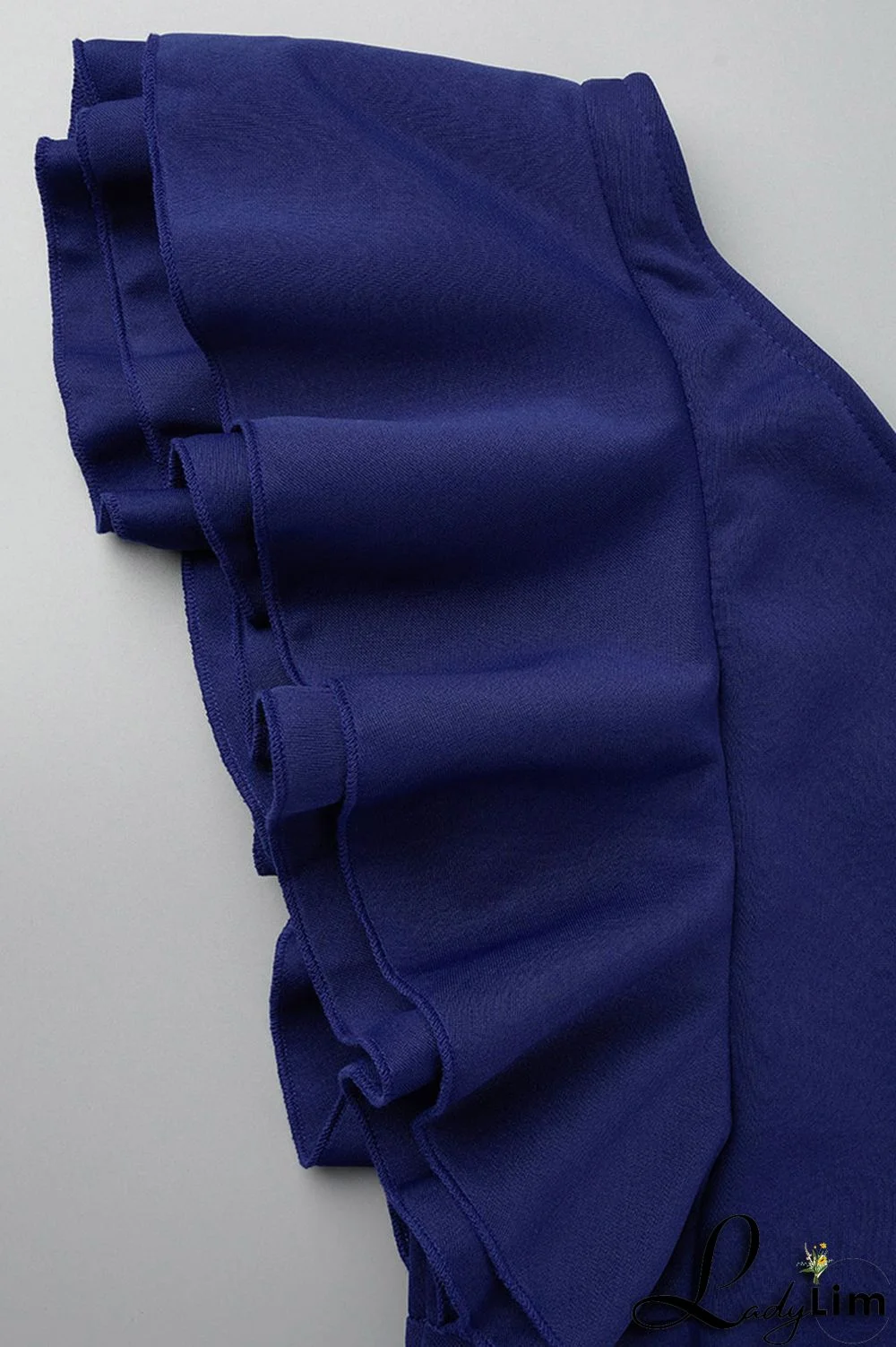 Yellow Fashion Sexy Solid Patchwork Backless One Shoulder Evening Dress