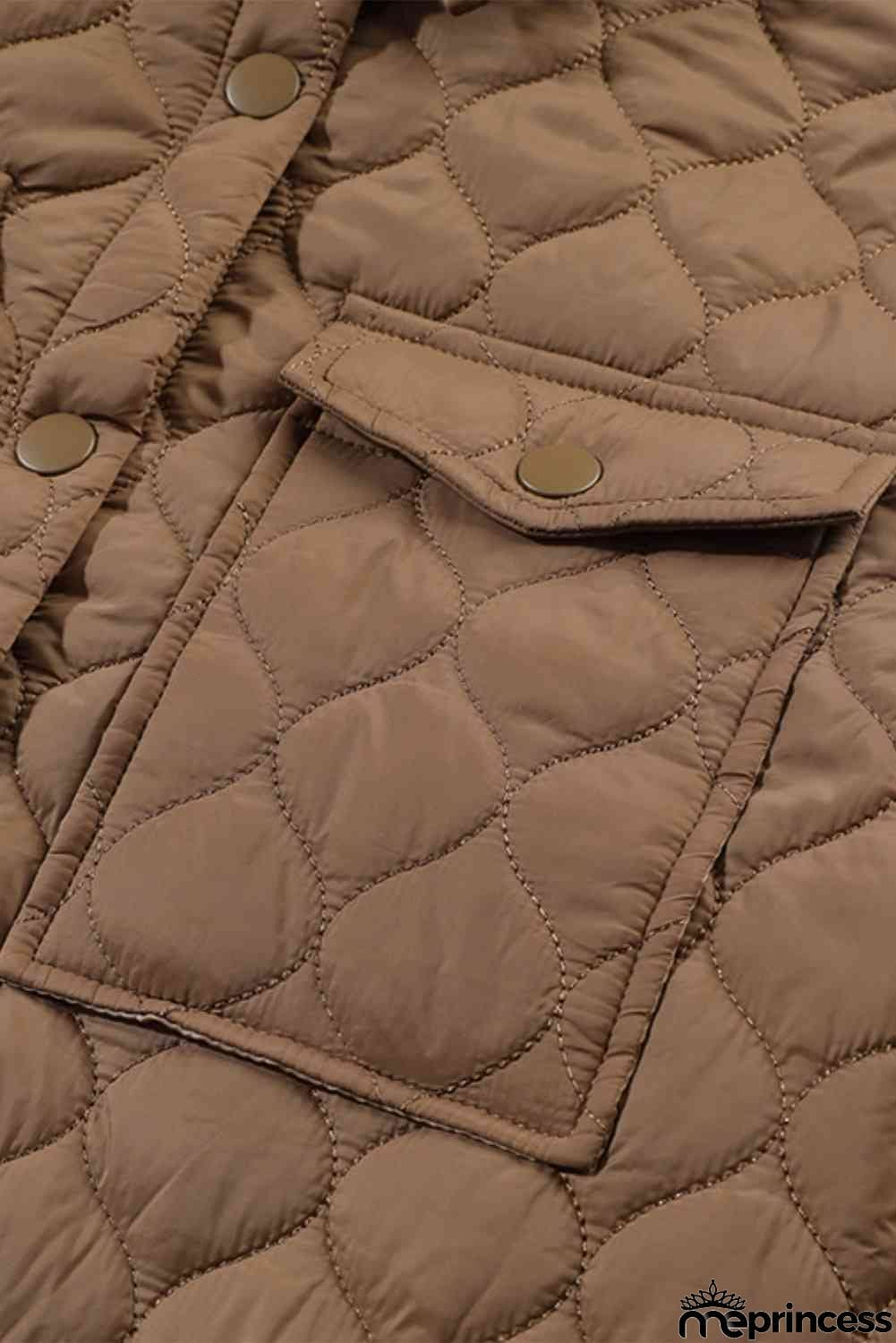 Snap Down Collared Winter Coat