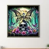 Diamond Painting-5D Full Round Drill Halloween Skeleton(40*40 CM)