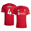 VIRGIL #4 Liverpool Home Soccer Jersey 2025/26