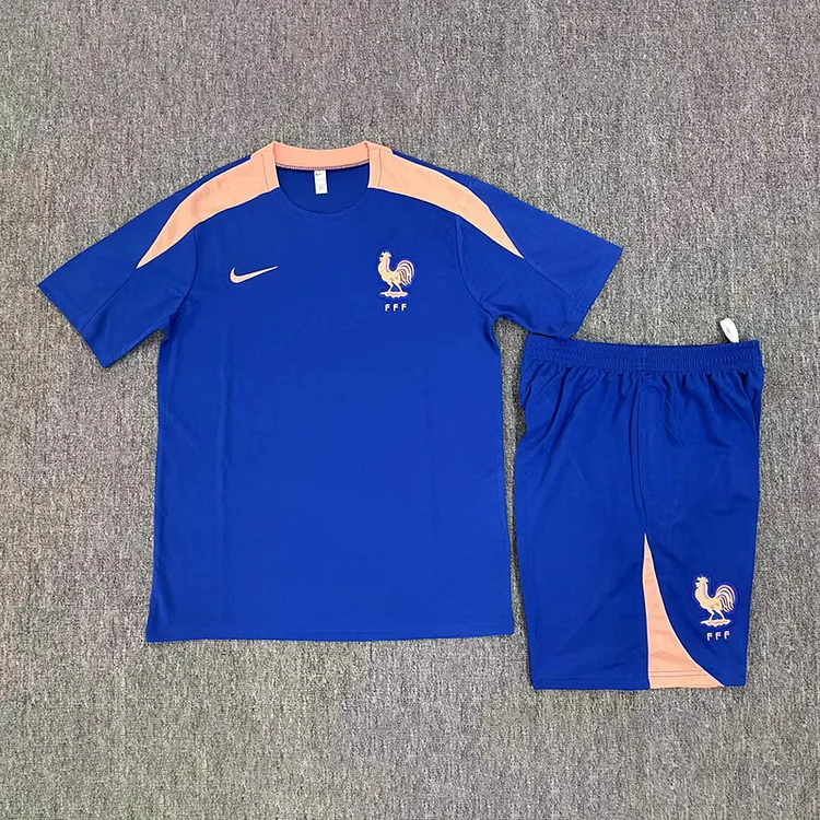 2025 France Blue Training Suit Adult Set