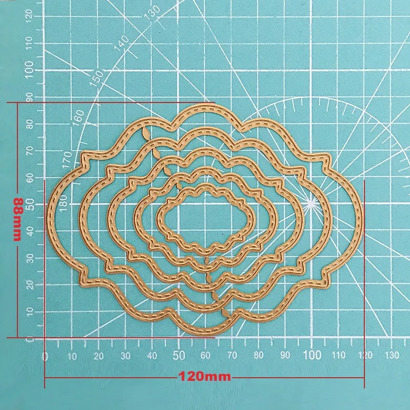 Frame Basic Model Shape Craft Metal Cutting Frame Templates Scrapbooking Embossing Paper Cards Photo Album Craft Stencils Dies