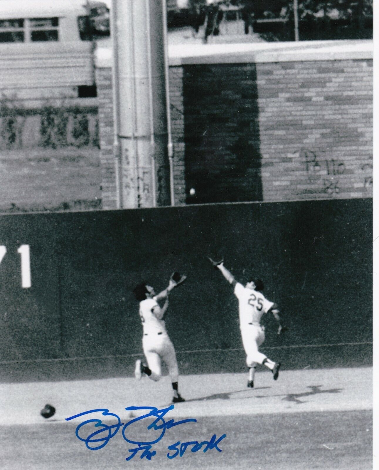 GEORGE THEODORE THE STORK NEW YORK METS SIGNED 8x10