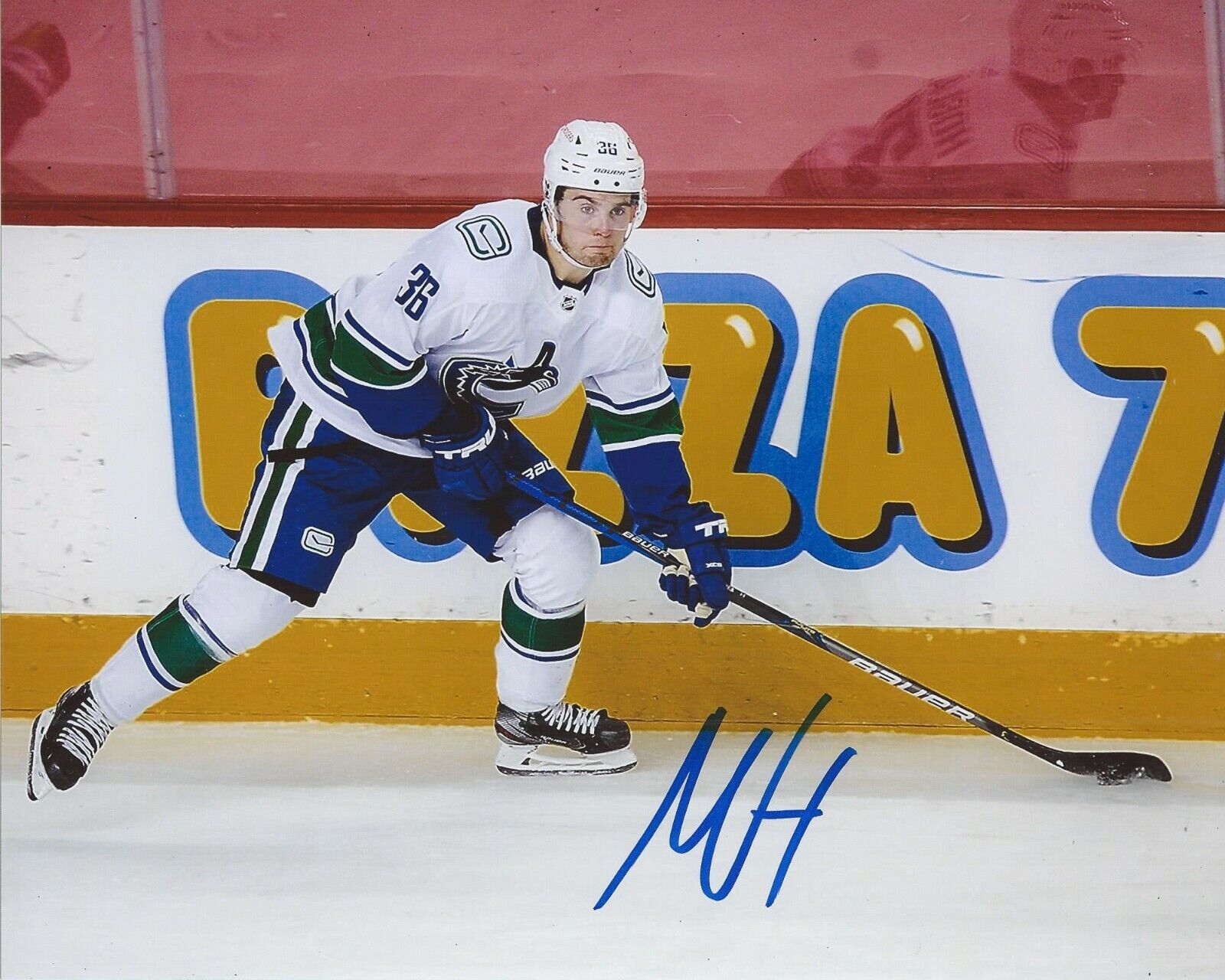 Nils Hoglander Signed 8x10 Photo Poster painting Vancouver Canucks Autographed COA C