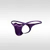 Men's Breathable Satin Big Pouch T-Back Thong Sexy Low Rise Underwear
