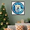 Diamond Painting-DIY Full Round Drill Stained Glass Polar Bear