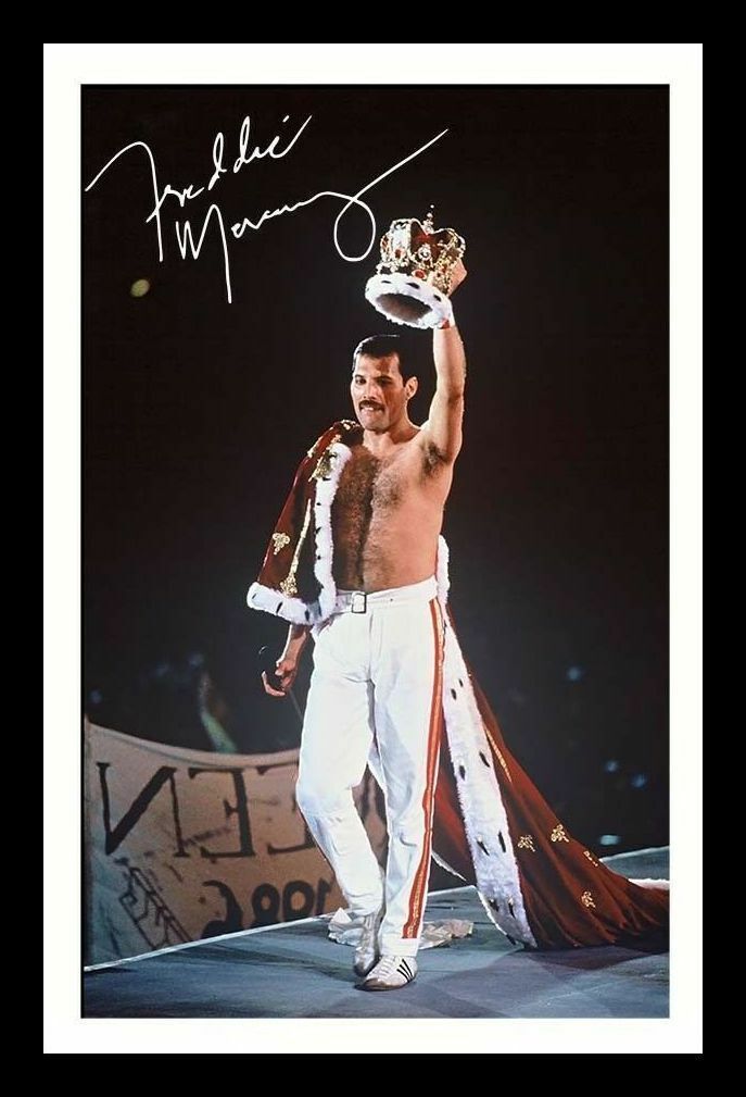 Freddie Mercury - Queen Autograph Signed & Framed Photo Poster painting 3