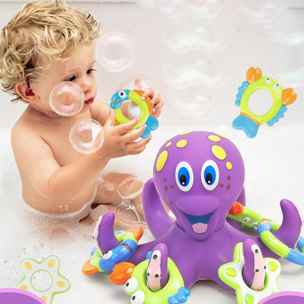 Floating Purple Octopus Bath Toy