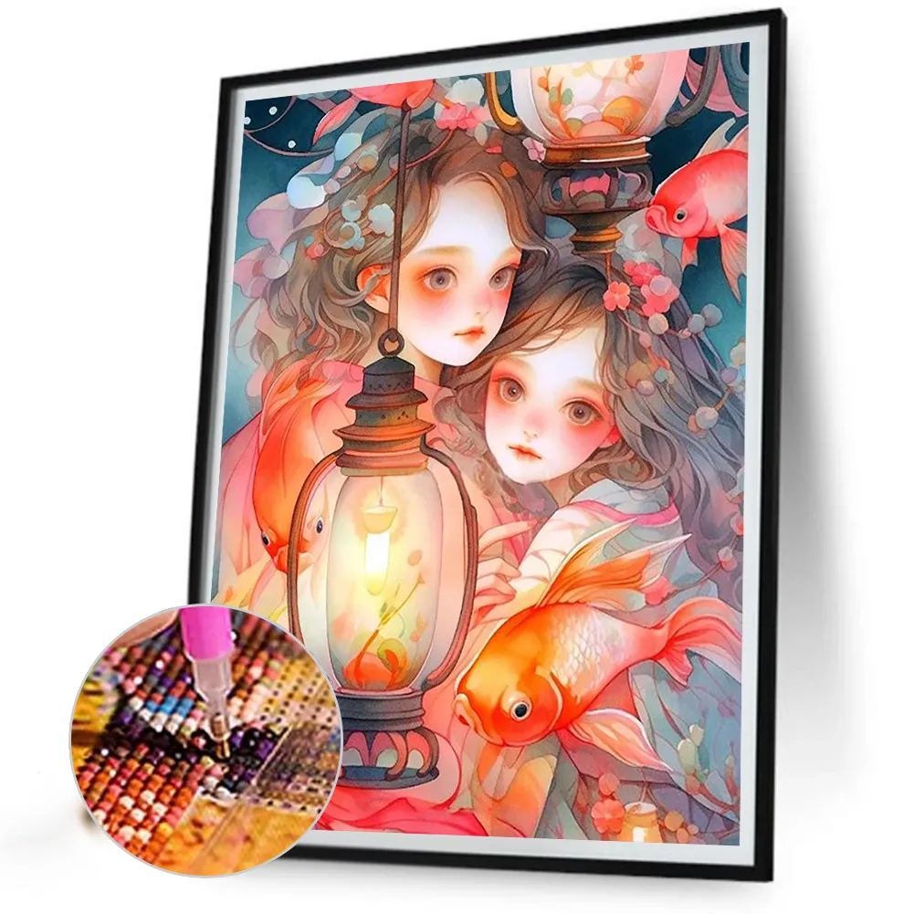 Full Round Diamond Painting 40*50cm - Girl