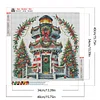 (40*40cm)Christmas Lighthouse - Full Round Drill Diamond Painting