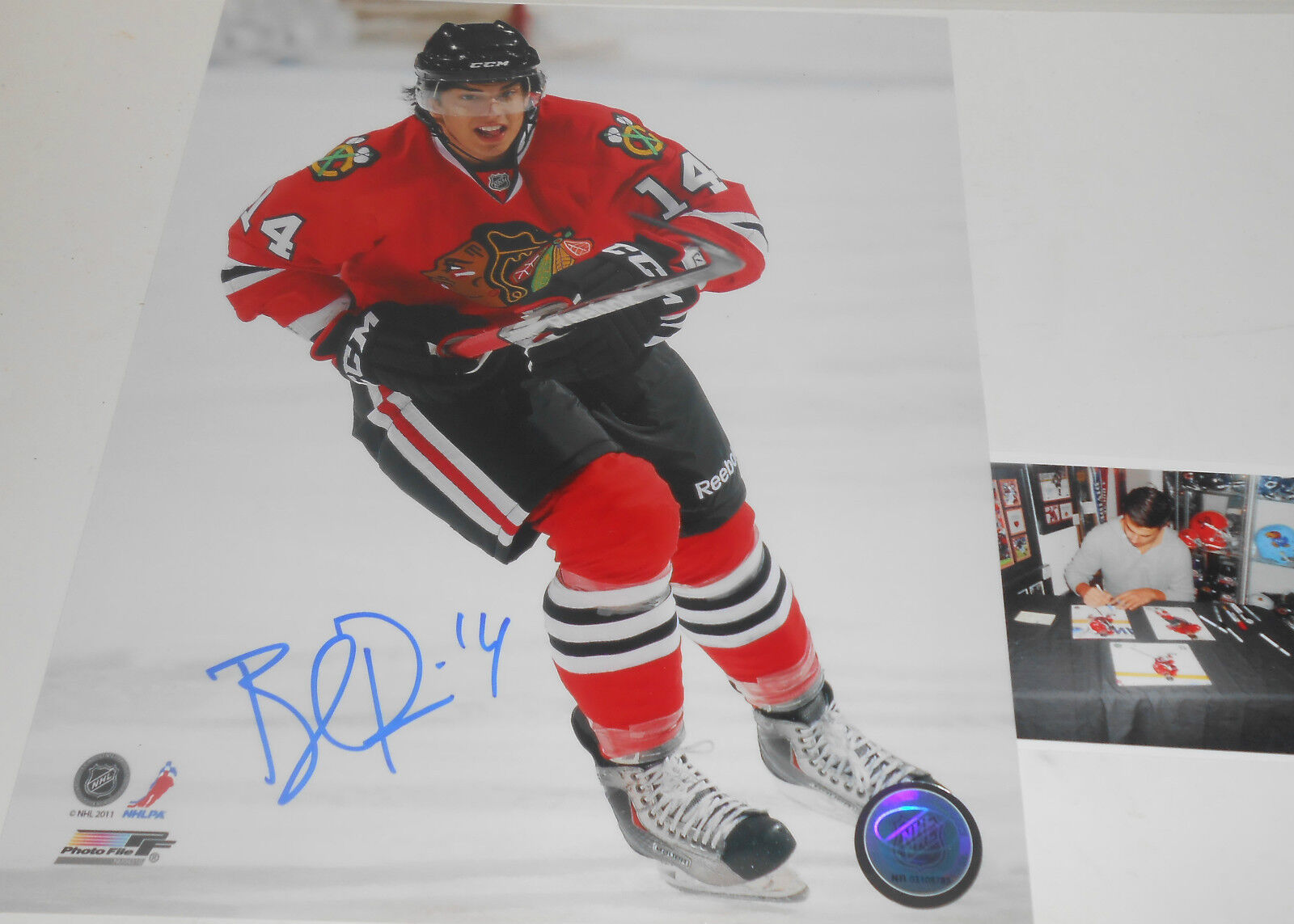 Brandon Pirri Chicago Blackhawks Autographed Signed 8x10 Vertical