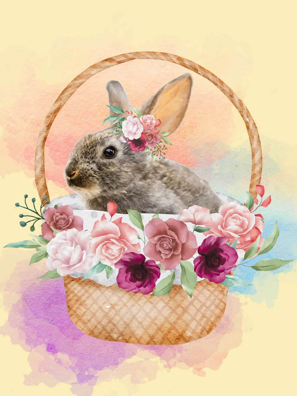 Diamond Painting - Full Round/Square Drill - Rabbit(30*40 - 50*60cm)