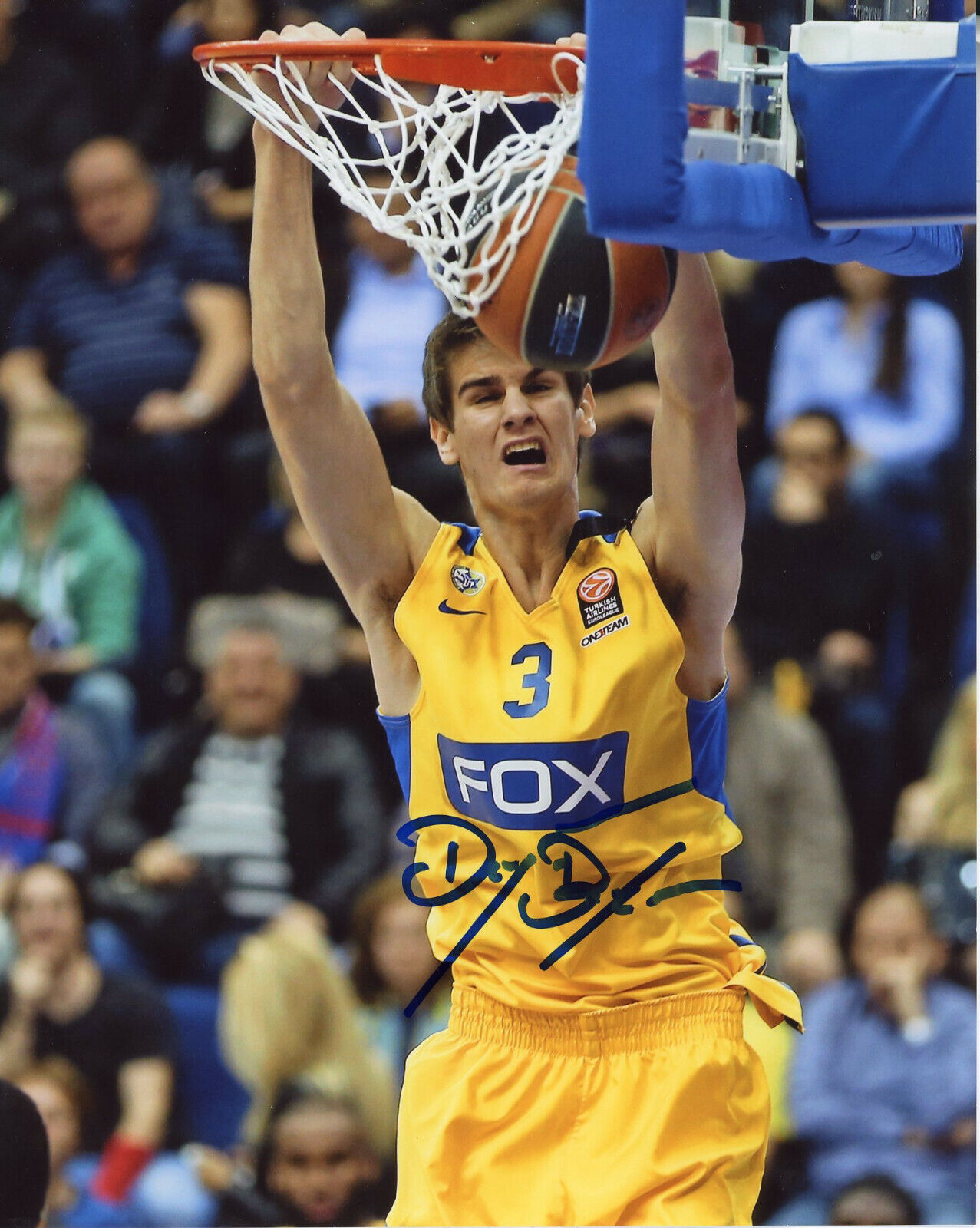 Dragan Bender Autographed 8x10 Maccabi Tel Aviv#S1307