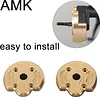 AMK 2pcs RC Crawler Axle Brass Weights Portal Axle Knuckle Housing for 1:10 SCX10 III AXI03007 Capra 1.9 UTB AXI03004
