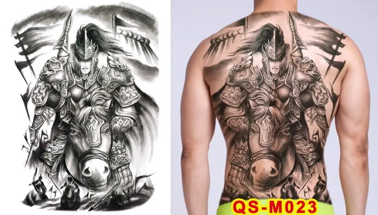 tattoo tribal designs gothic tattoo boys full back large tattoo body stickers temporary tattoos men sexy fake tatoo big water