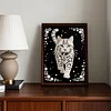 Cat Premium 5D Diamond Painting Kit Black & White Pearls painting Sparkling Special Shaped Diamond painting