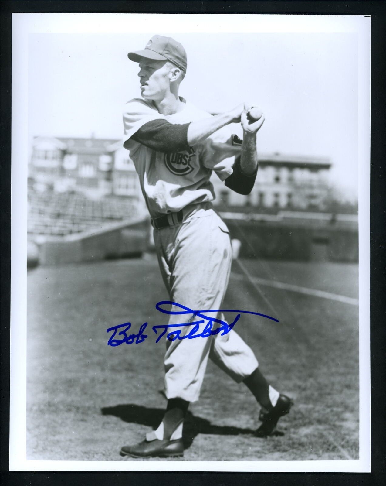 Bob Talbot Signed Autographed 8 X 10 Photo Poster painting Chicago Cubs