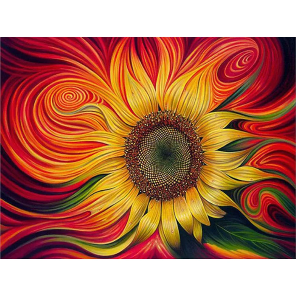 Diamond Painting - Full Round/Square Drill - Abstract Flower(30*40 - 50*60cm)