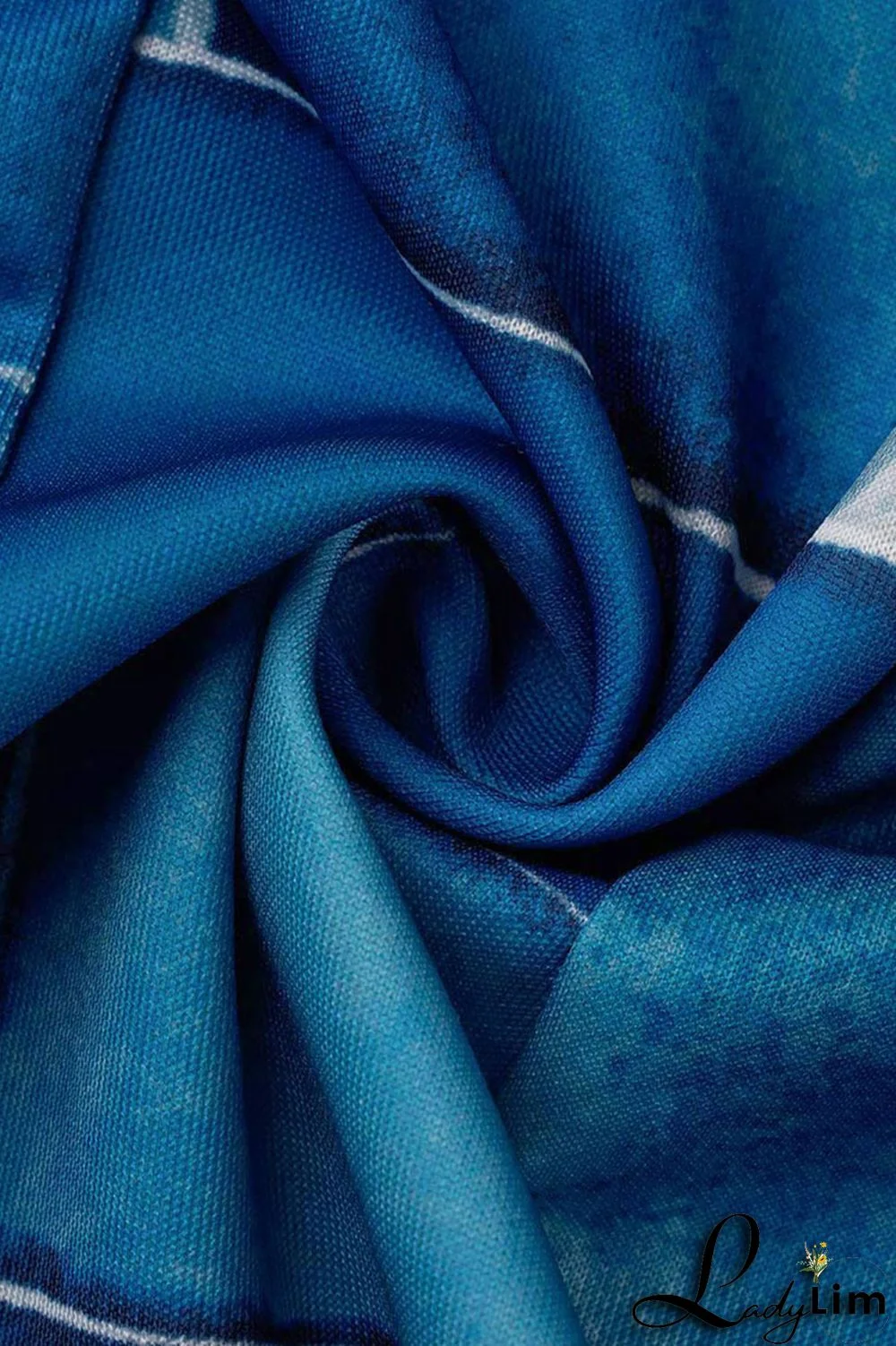 Camel Casual Print Patchwork Buttons Turn-back Collar Long Sleeve Two Pieces