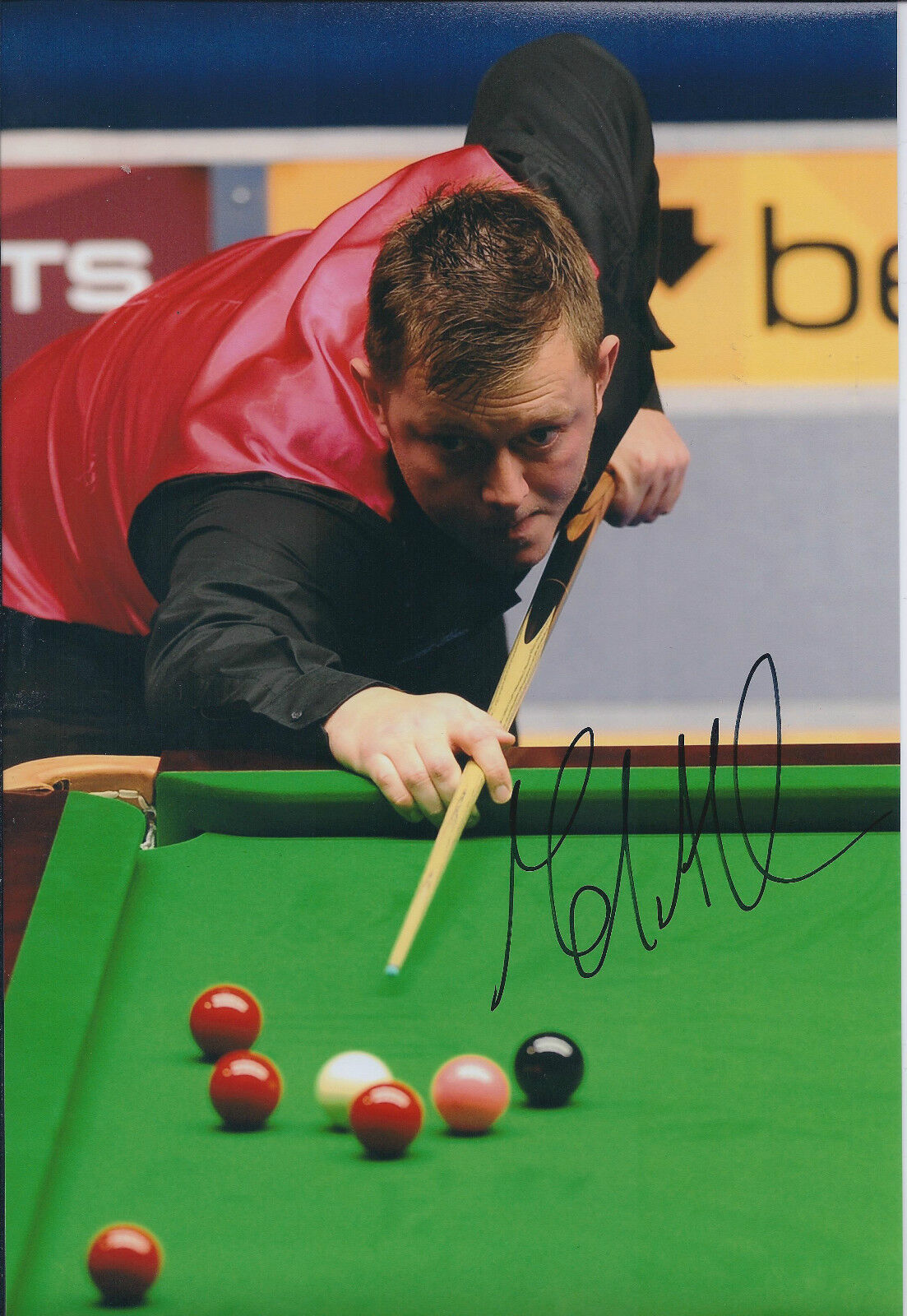 Mark ALLEN AUTOGRAPH 12x8 Signed Photo Poster painting AFTAL COA SNOOKER Player SHEFFIELD