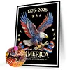 Eagle America Full DIY 5D rond drill dots peintures peintures arts plastiques pour adultes/d&eacute;butants id&eacute;es cadeaux d&eacute;coration murale maison kits de pe