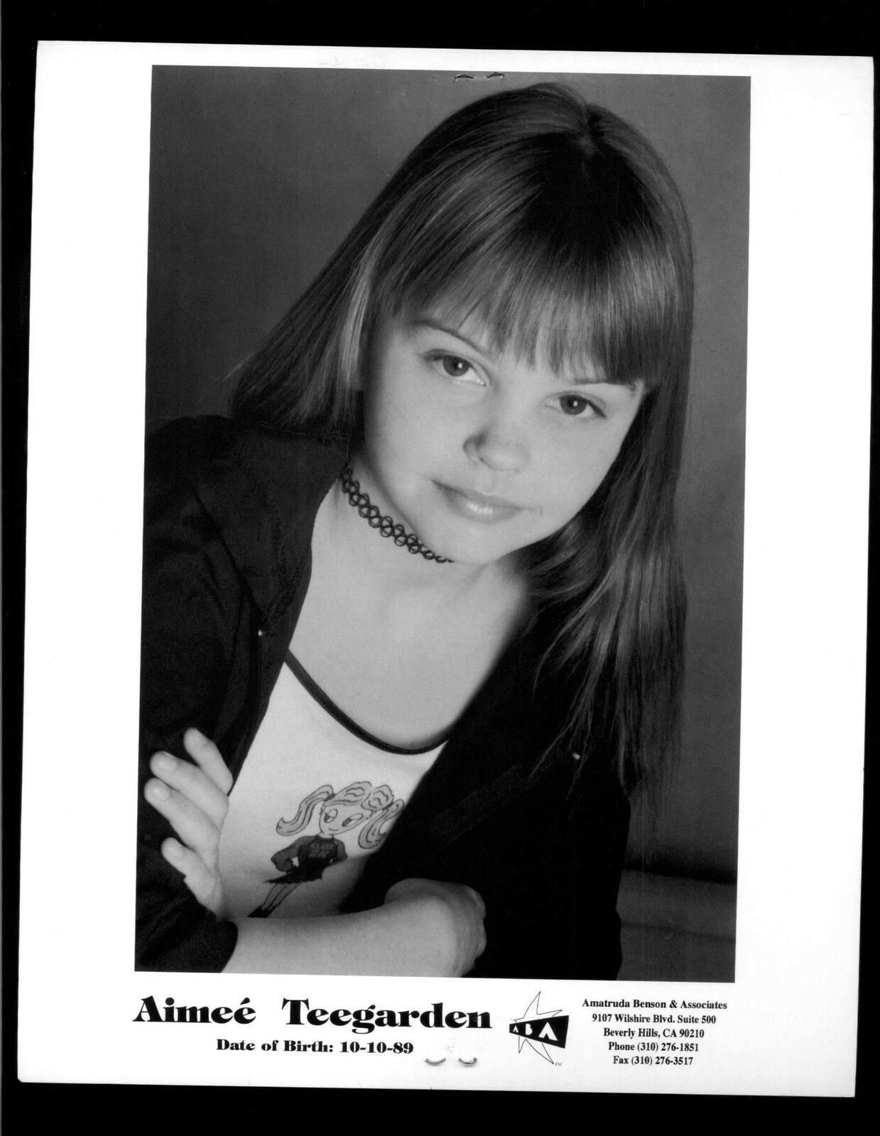 Aimee Teegarden - 8x10 Headshot Photo Poster painting w/ Resume - Young and the Restless