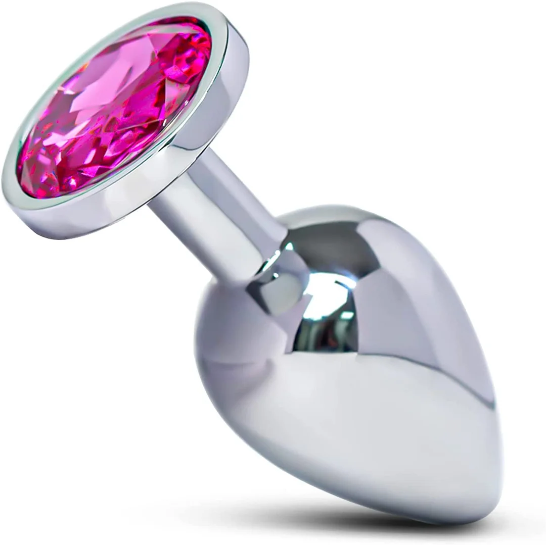Anal Plug Adult Sex Toy,Jeweled Anal Toys Adult Sex Toys Games Butt Plug,Personal Anal Plug Sex Toy for Adult Women,Men and Couples,Rose Jeweled G Spot Anal Beads Anal Toy