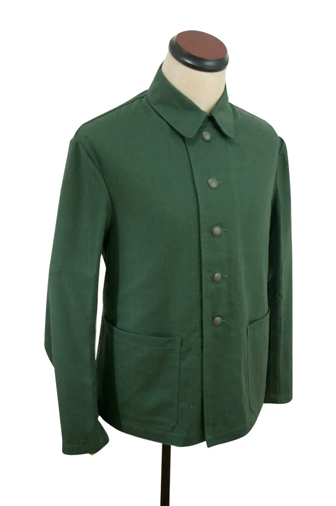   Wehrmacht German HBT Reed Green Drill Service Tunic German-Uniform