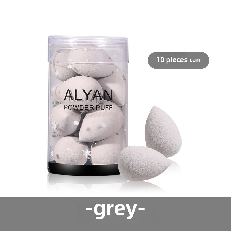 ALYAN Mini Beauty Egg Cylinder 10 Pack Soak Water Enlarged Wet And Dry Cosmetic Sponge Powder Puff Foundation BB
