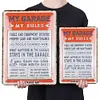 My Garage My Rules - Vintage Metal Signs - 20*30cm/30*40cm