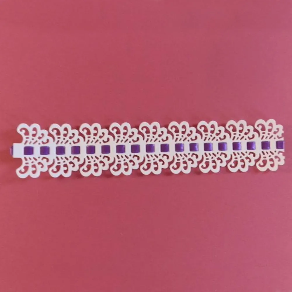 New Lace Flower Edge Border Metal Cutting Dies Stencils Plum blossom for DIY Scrapbooking Decorative Crafts Embossing Paper Card
