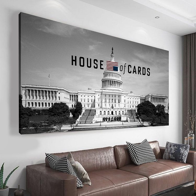 House Of Cards Canvas Wall Art CM varity-store
